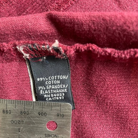 Banana Republic Burgundy Corduroy Mini Skirt - Picture 5 of 8